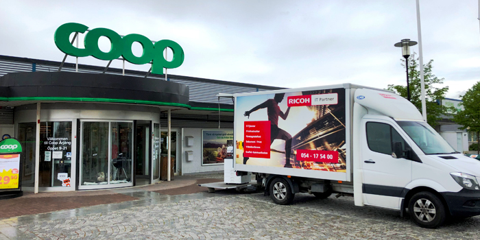 Leverans till COOP Värmland - Ricoh IT Partner levererar kopiatorer och skrivare till COOP Värmlands alla butiker.