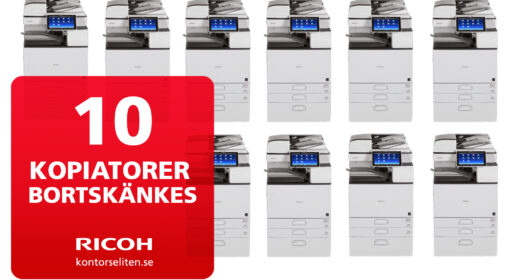 Kopiator och skrivare bortskänkes - Gratis kopiator och skrivare - Kontorseliten Ricoh i Karlstad skänker bort 10 multifunktionsskrivare.