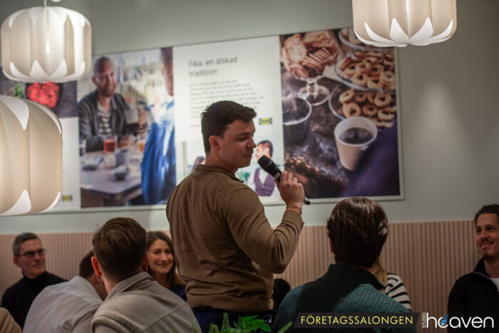 Jesper Lind på Företagssalongen i Karlstad presenterar sig